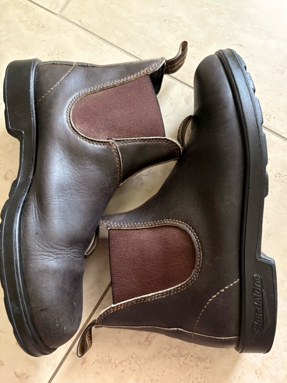 Blundstone 500 Original Chelsea Boots Brown Men's AU 9 US 10 | ✅ Condition Notes